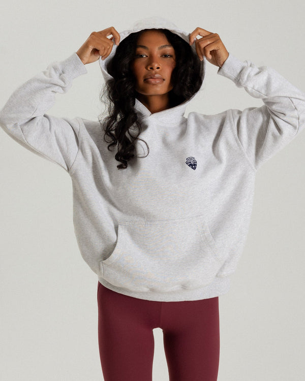 F.L.S. Hoodie in grey melange — Riches Abode