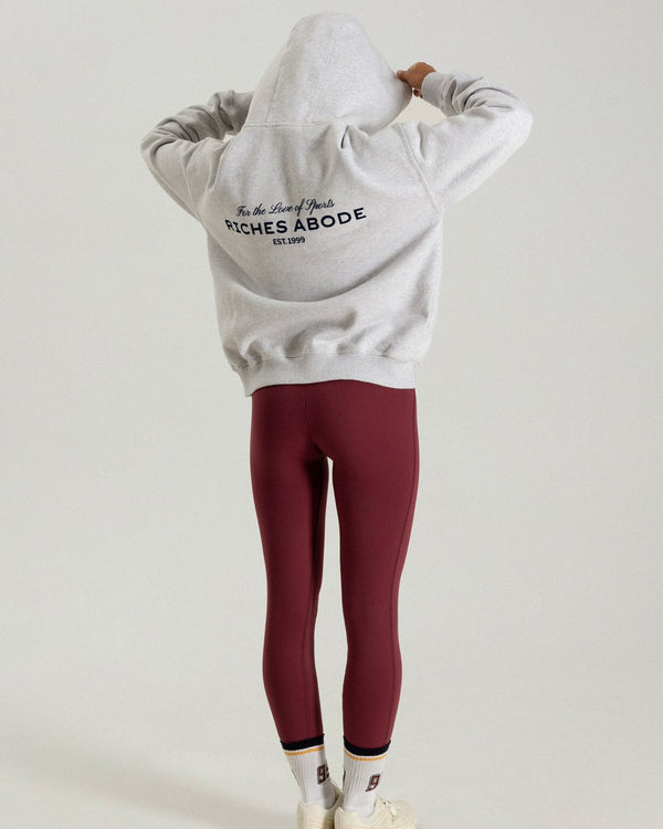 F.L.S. Hoodie in grey melange — Riches Abode