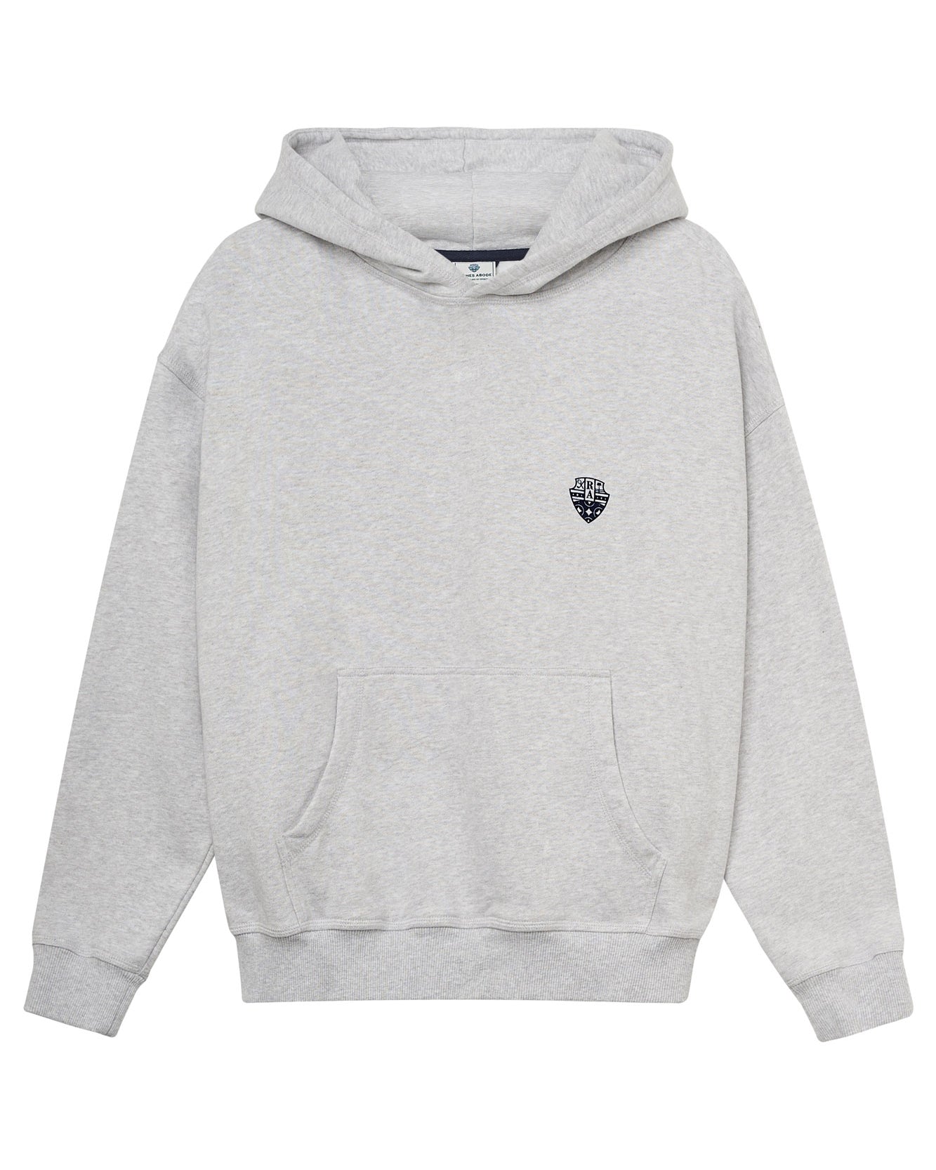 F.L.S. Hoodie in grey melange — Riches Abode
