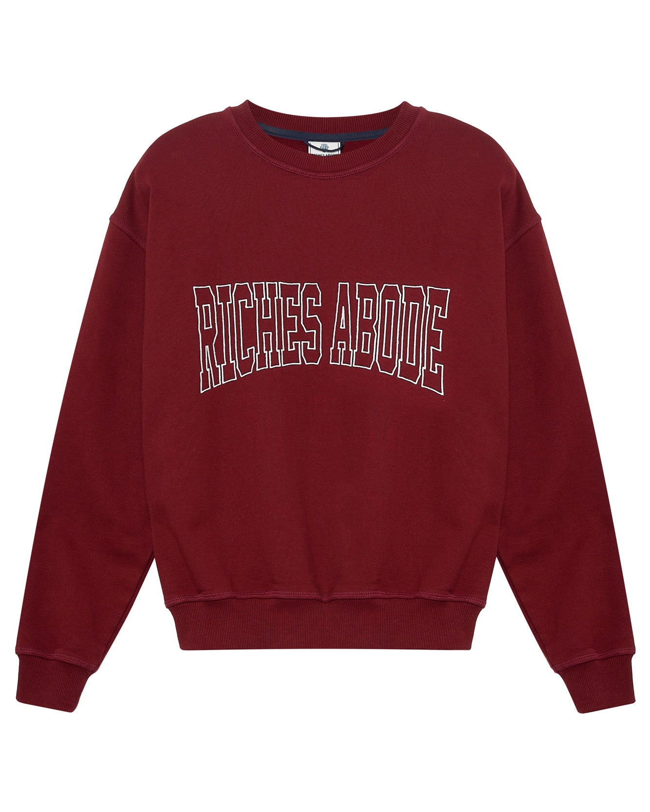 RA Sweatshirt in bordeaux — Riches Abode