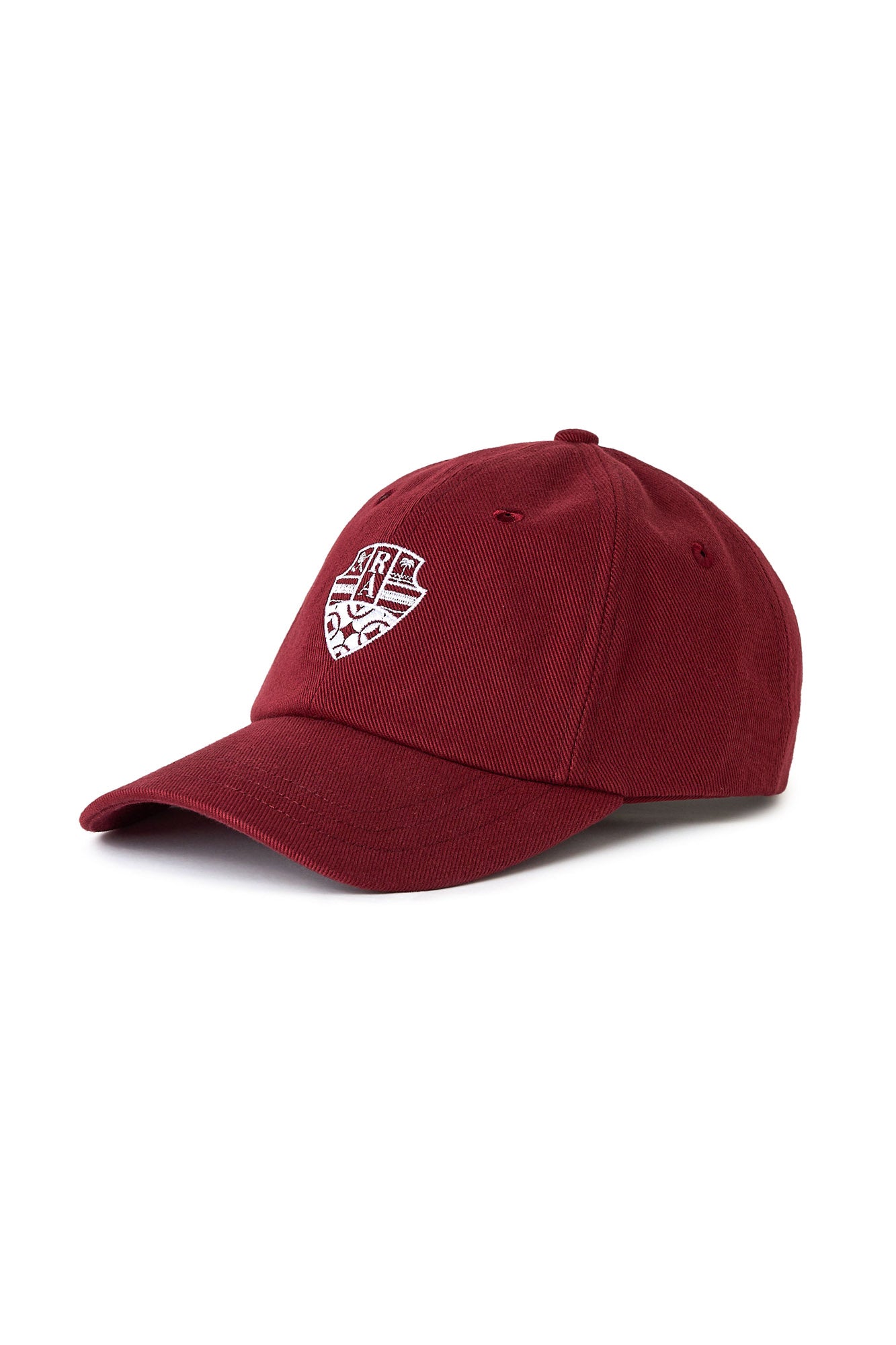 Riches Abode baseball cap in Bordeaux, designed for versatile use with breathable fabric and a sleek fit. Perfect for everyday wear