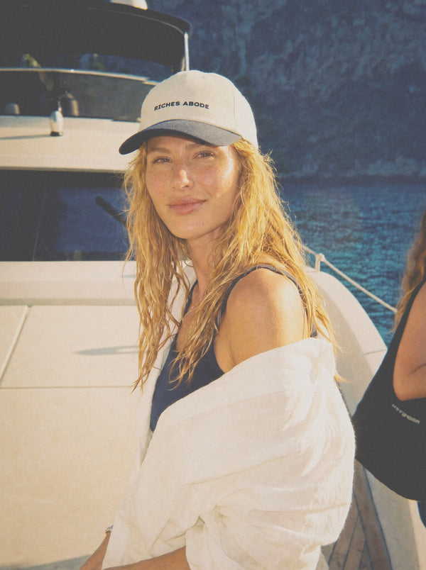 Baseball Cap - White & Blue