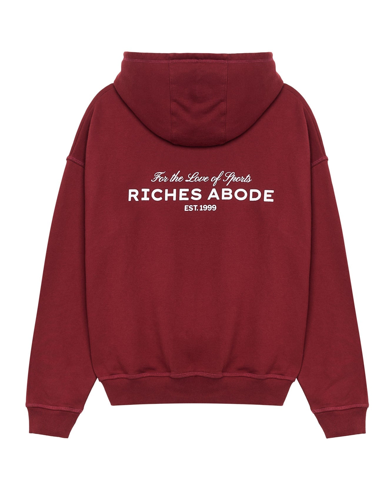 F.L.S. Hoodie in bordeaux — Riches Abode