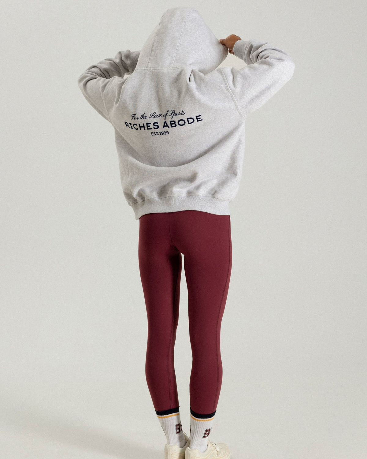F.L.S. Hoodie in grey melange — Riches Abode