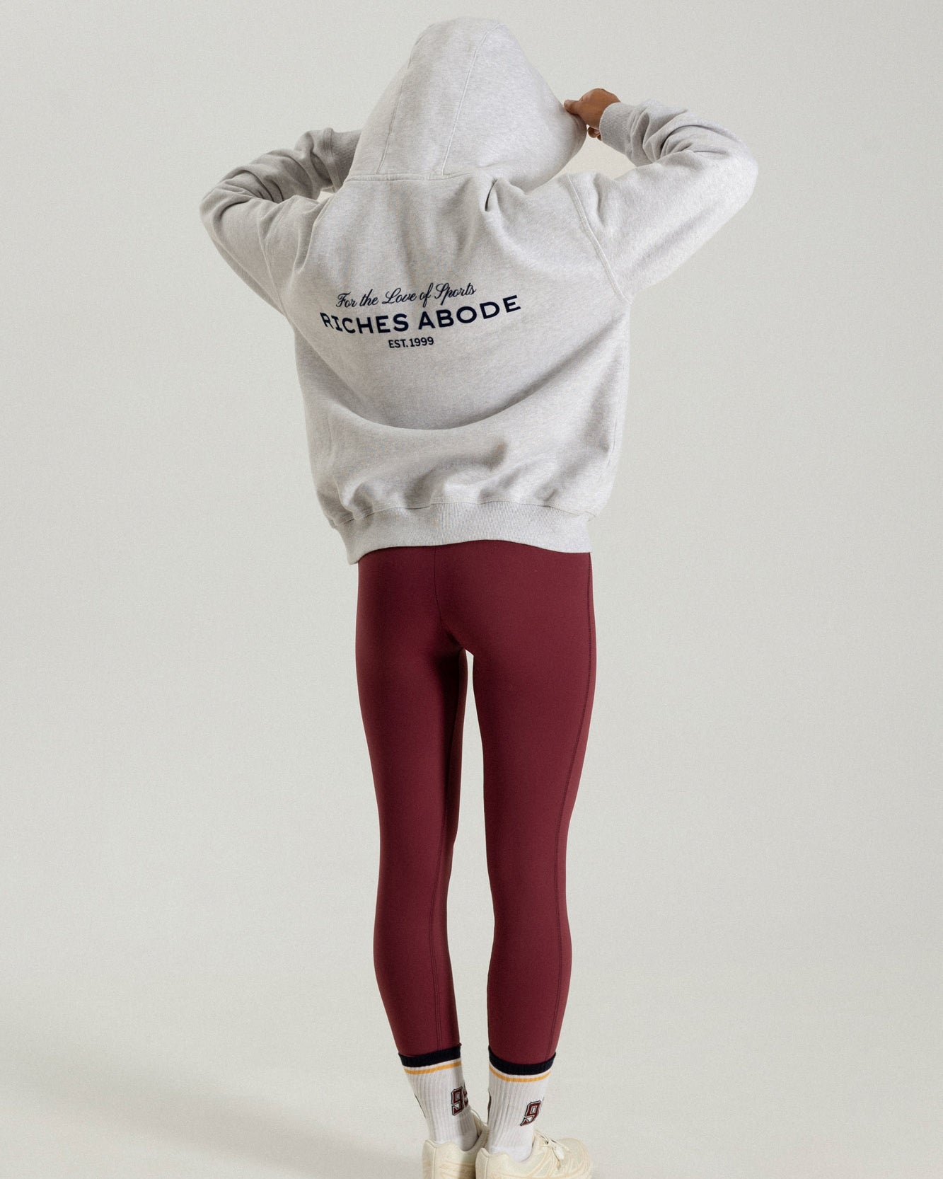 F.L.S. Hoodie in grey melange — Riches Abode