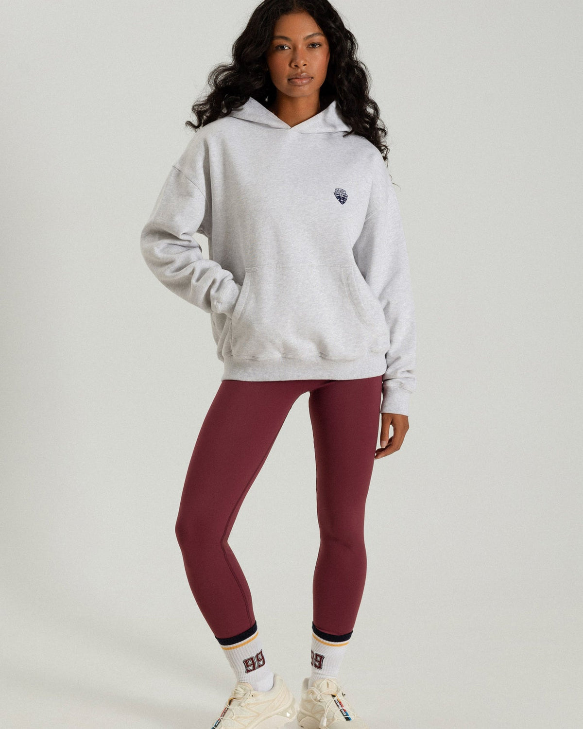 F.L.S. Hoodie in grey melange — Riches Abode