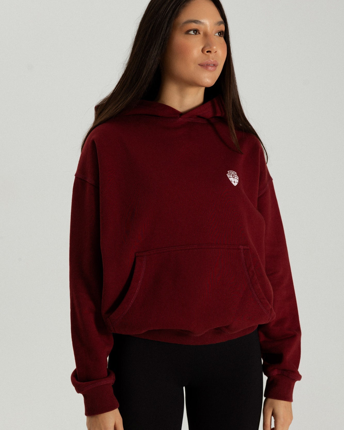 F.L.S. Hoodie in bordeaux — Riches Abode