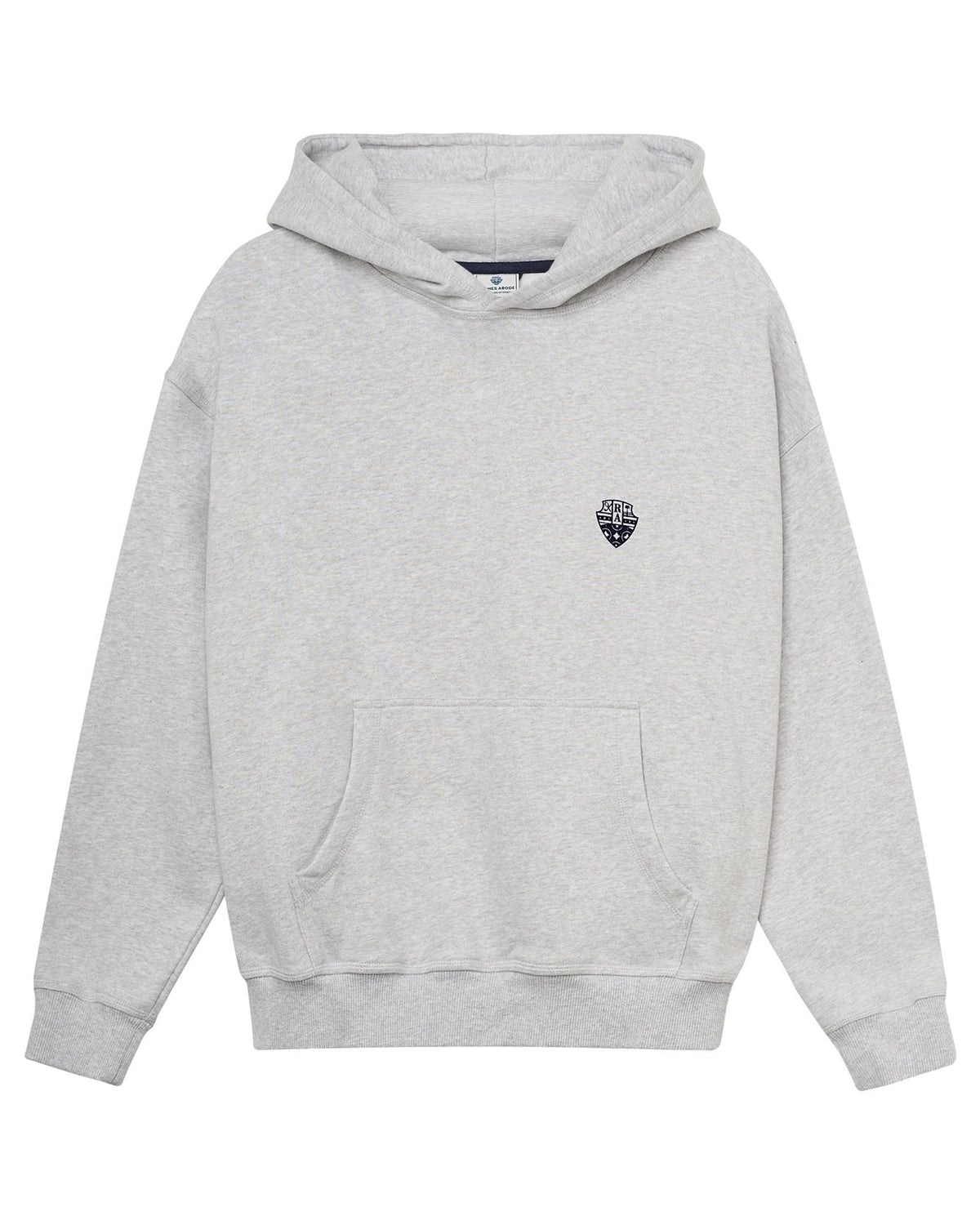 F.L.S. Hoodie in grey melange — Riches Abode