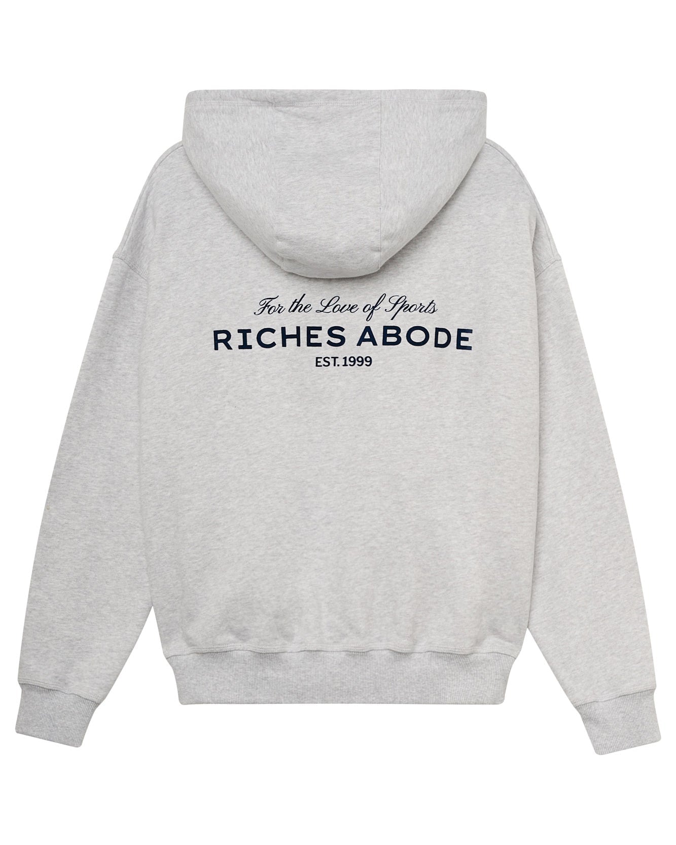 F.L.S. Hoodie in grey melange — Riches Abode