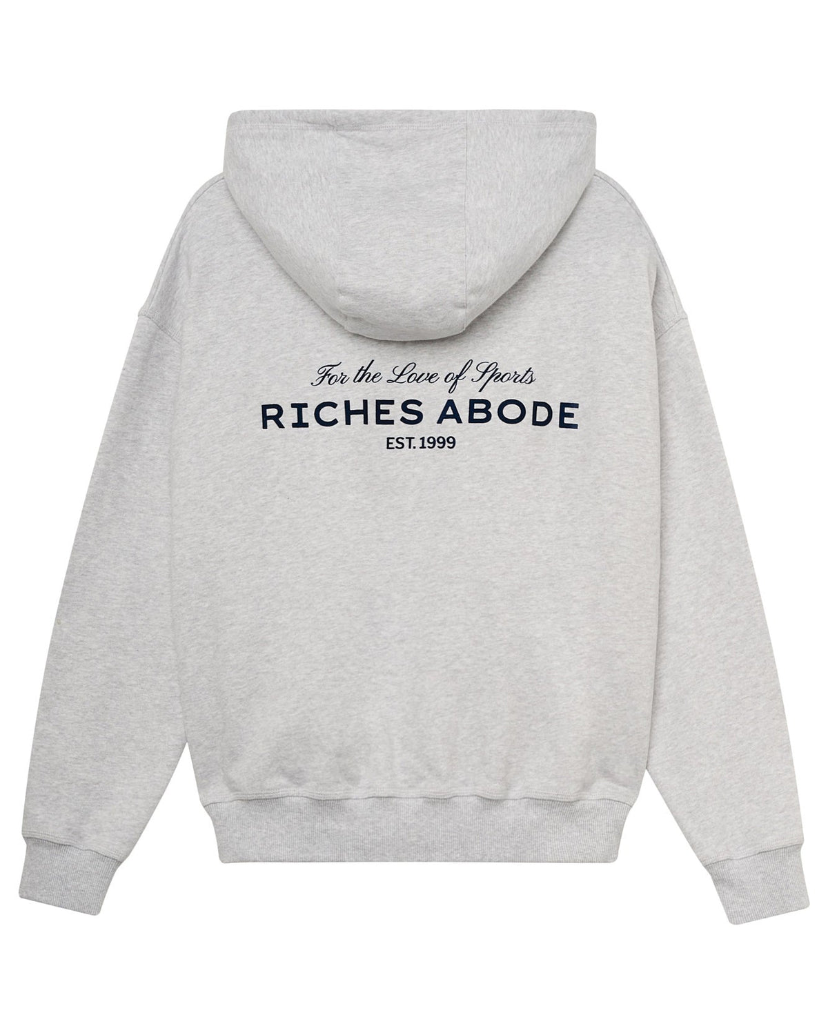 F.L.S. Hoodie in grey melange — Riches Abode