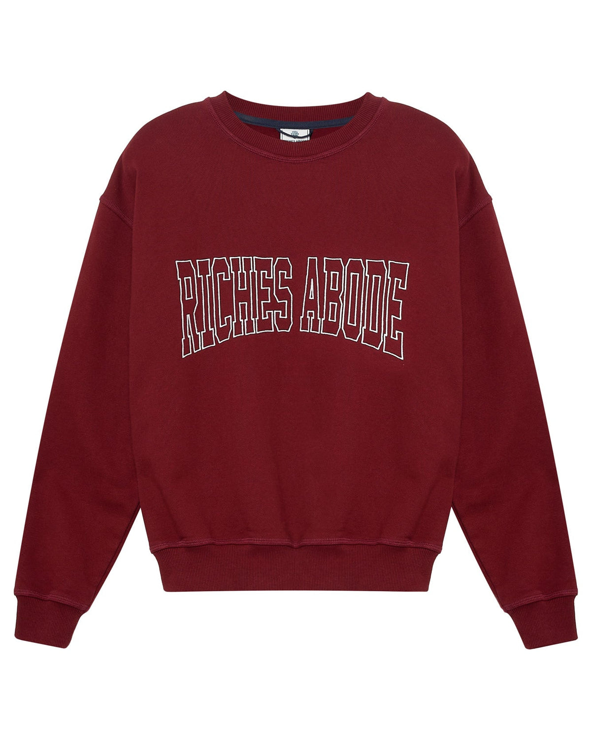 RA Sweatshirt in bordeaux — Riches Abode